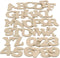 Letters & cijfers Creotime hout 4cm assorti