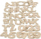 Letters & cijfers Creotime hout 4cm assorti