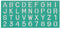 Lettersjabloon Linex 20mm hoofdletters/letters/cijfers