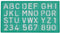 Lettersjabloon Linex 20mm hoofdletters/letters/cijfers