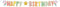 Letterslinger Happy Birthday | Thema: Eenhoorn | Lengte: 3 meter | Kleur: Regenboog