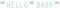 Letterslinger haza hello baby mintgroen 2.50m | 5 stuks