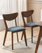 Set van 2 eetkamerstoelen ERIE Hout Grijs