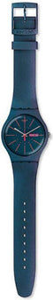 New Gentleman SUON708 - Polshorloge - Met datumaanduiding - Donkerblauw met roze