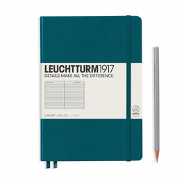 Leuchtturm1917 A5 Medium Notitieboek Hardcover Gelinieerd Pacific Blue