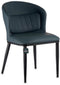 Leunstoel Cirkelvormig Blauw Zwart Staal 51 x 83,5 x 54 cm (2 Stuks)