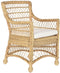 Leunstoel DKD Home Decor Wit Natuurlijk 56 x 63 x 86 cm