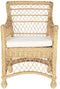Leunstoel DKD Home Decor Wit Natuurlijk 56 x 63 x 86 cm