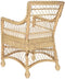 Leunstoel DKD Home Decor Wit Natuurlijk 56 x 63 x 86 cm