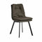 Leunstoel Knoppen Zwart Grijs Staal 62 x 85 x 47 cm (2 Stuks)