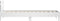 vidaXL - Bedframe - met - hoofdbord - en - LED-verlichting - wit - 75x190 - cm