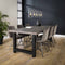 AnLi Style Eetkamertafel 200 acasia rough grey