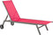 LEVANZO - Strandstoel - Rood - Staal