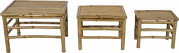 Levi bamboe bijzettafel - set van 3