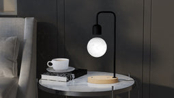 Levitating Lamp Moon; LIGHT WOOD