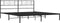 vidaXL - Bedframe - met - hoofdbord - metaal - zwart - 180x200 - cm