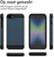 imoshion Hoesje Geschikt voor iPhone SE (2022) / SE (2020) / 8 / 7 Hoesje - Ruimte voor 2 pasjes - imoshion Backcover met pasjeshouder - Donkerblauw