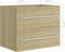 vidaXL - Wastafelkast - 60x38,5x48 - cm - bewerkt - hout - sonoma - eikenkleurig