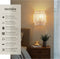 tectake® Wandlamp Lignea Lux - Muurlamp Boho Stijl - Jute - 40W - 12 x 23 x 25,5 cm - E14 - IP20