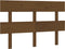 vidaXL - Hoofdbord - 144x3x81 - cm - massief - grenenhout - honingbruin