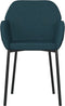 vidaXL - Eetkamerstoelen - 2 - st - fluweel - blauw