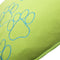 Lex & Max Happy Feet - Hondenkussen - Rechthoek - Lime/Aqua - 100x70cm