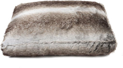 Lex & Max Royal Fur - Losse hoes voor hondenkussen - Boxbed - Zilvervos - 120x80cm