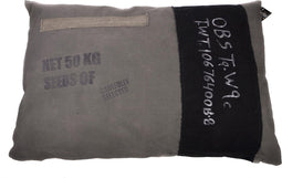 Lex & Max Vintage - Losse hoes voor hondenkussen - Rechthoek - Krijtbord - 100x70cm