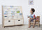 O'Liv Kinderboekenrek - Massief Houten Boekenkast met 2 Opslagbakken - W90 x D35 x H95 cm