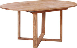 LEXINGTON - Eettafel - Lichthout - 116/155 x 116 cm - Acaciahout