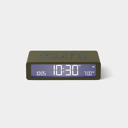 Lexon - Flip - Classic - Omkeerbare LCD wekker - Kakhi