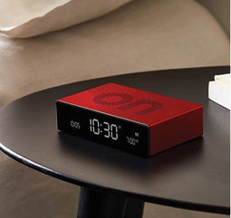 Lexon - Flip - Premium - Omkeerbare LCD wekker - Rood