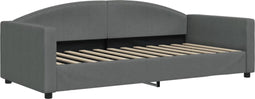 vidaXL - Slaapbank - 90x200 - cm - stof - donkergrijs