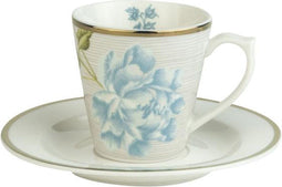 Laura Ashley Heritage Collectables Espresso kopjes met schotel - Cobblestone 9 cl.