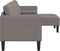 vidaXL - 3-Zits - L-vormige - Zetel - in - Taupe - - - 160 - cm - Stof
