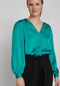 Vila Viellette - Blouse V-neck L/s - Groen (2023)