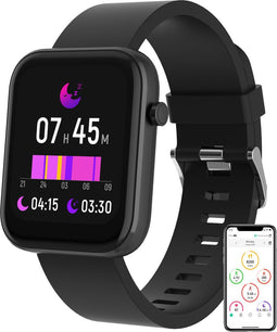 Denver SW-182B - Smartwatch - Hartslag- en bloeddrukmonitoring - Zwart