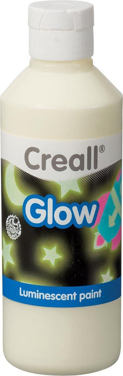 Plakkaatverf creall glow in the dark groen 250ml | Fles a 250 milliliter | 6 stuks
