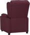 vidaXL Fauteuil verstelbaar stof paars