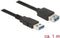 Delock 85054 - USB verlengkabel - USB3.0 tot 5 Gbit/s - Zwart