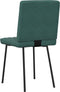 vidaXL - Eetkamerstoelen - 2 - st - fluweel - donkergroen