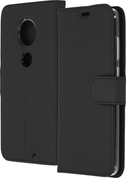 Accezz Hoesje Geschikt voor Motorola Moto G7 Plus / Moto G7 Hoesje Met Pasjeshouder - Accezz Wallet Softcase Bookcase - Zwart