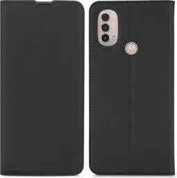 iMoshion Hoesje Geschikt voor Motorola Moto E40 / Moto E30 Hoesje Met Pasjeshouder - iMoshion Slim Folio Bookcase - Zwart