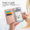 Accezz iPhone 14 Plus - Wallet Softcase Bookcase - 3 pashouders - Rosé Goud