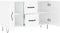 vidaXL - Dressoir - 100x36x60 - cm - bewerkt - hout - hoogglans - wit
