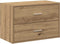 vidaXL - Kast - met - 2 - lades - 60x31x40 - cm - bewerkt - hout - artisanaal - eikenkleur