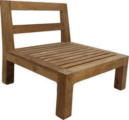 Loungedeel met kussens Aruba - teak - onbehandeld/dark grey