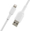 Belkin BOOST↑CHARGE - Gevlochten Lightning naar USB-A Kabel - MFi-gecertificeerd - 1 Meter - Wit