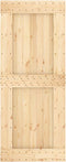 vidaXL - Schuifdeur - met - beslag - 85x210 - cm - massief - grenenhout