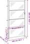 vidaXL - Poort - 100x180 - cm - roestvrij - staal